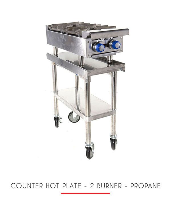 Counter Hot Plate 2 Burner Propane 204 Events