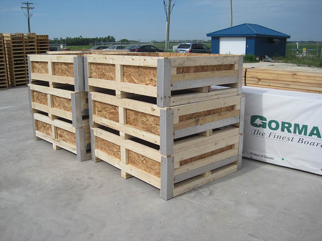Custom Crates Wood Pallets Winnipeg Custom Crates 204 Pallet & Packaging Winnipeg, Manitoba