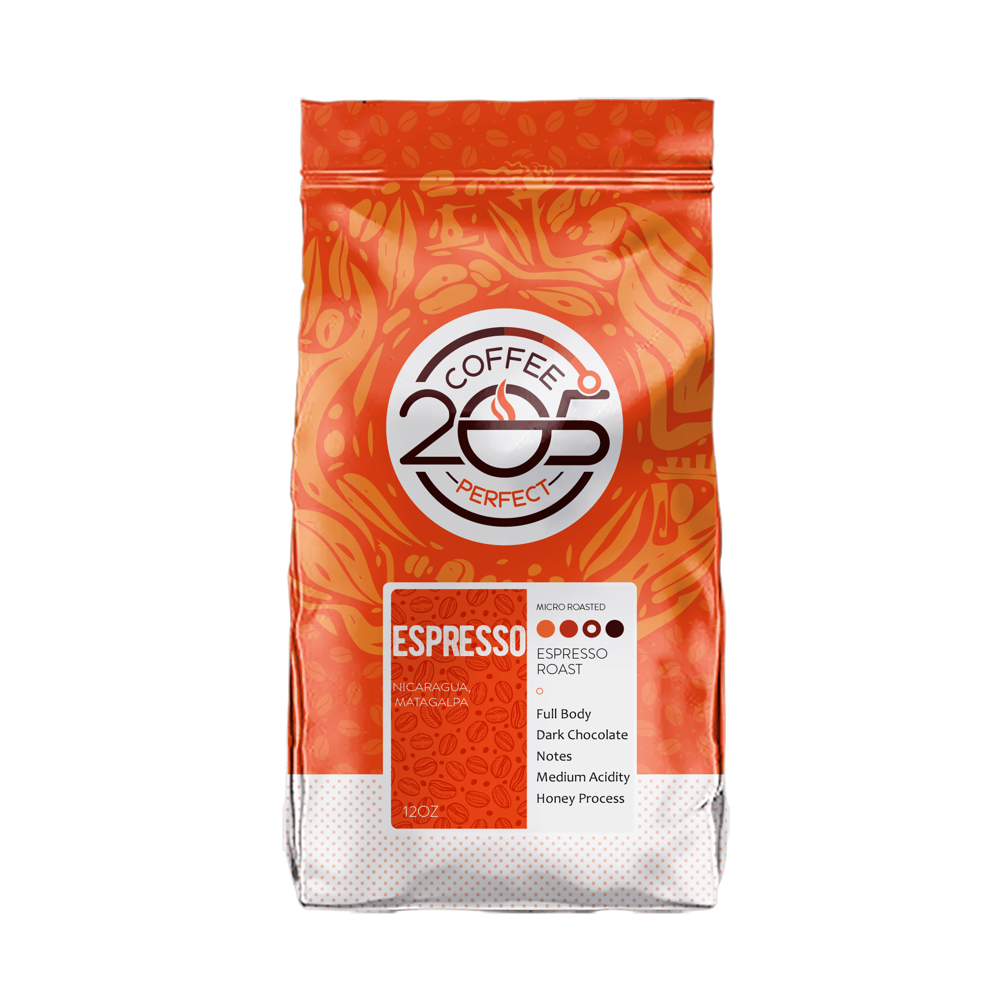 Espresso Roast Rainforest Alliance Certified 205 Degrees Coffee
