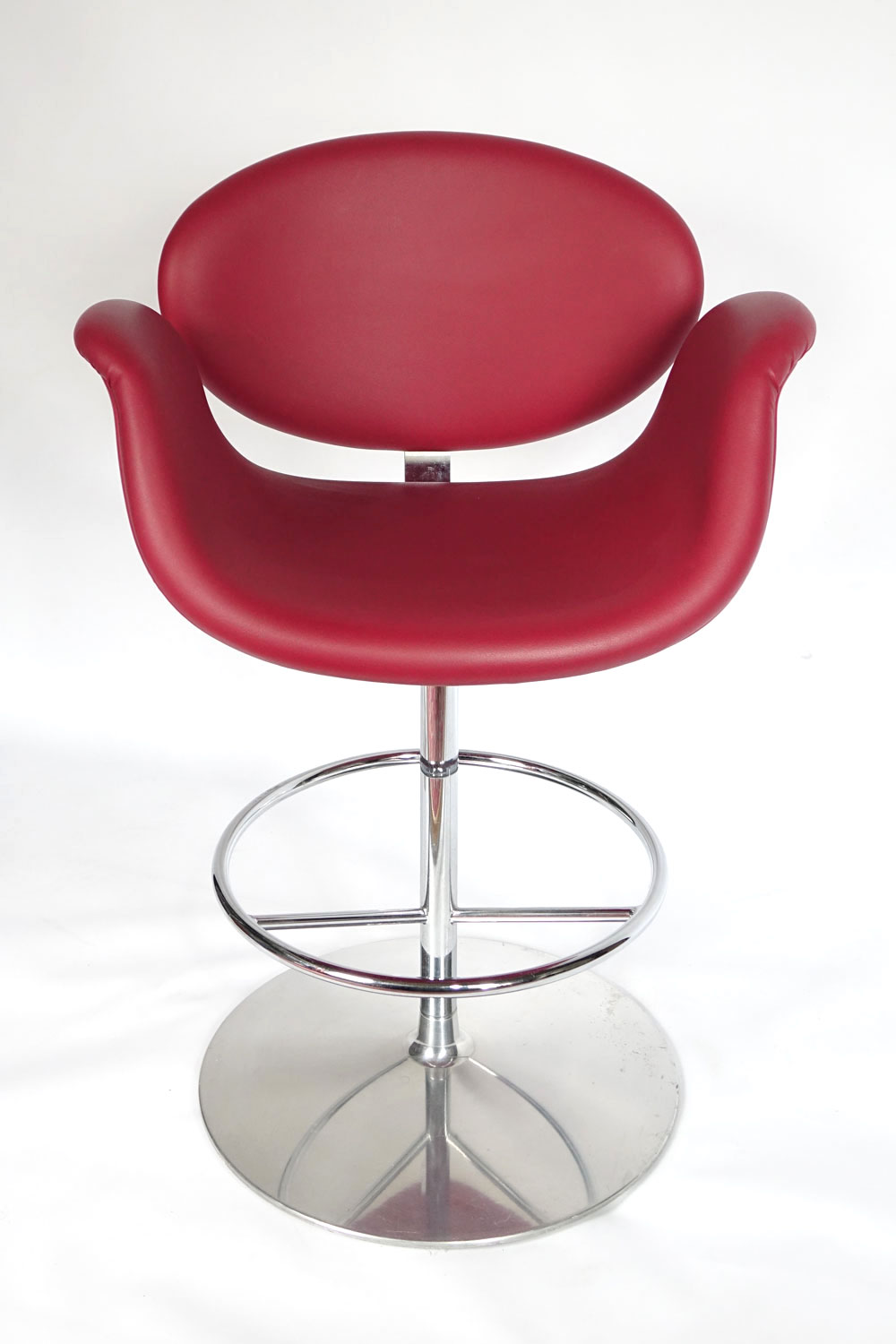 Artifort Little Tulip Carmin Red Bar Stool by Pierre Paulin 20th