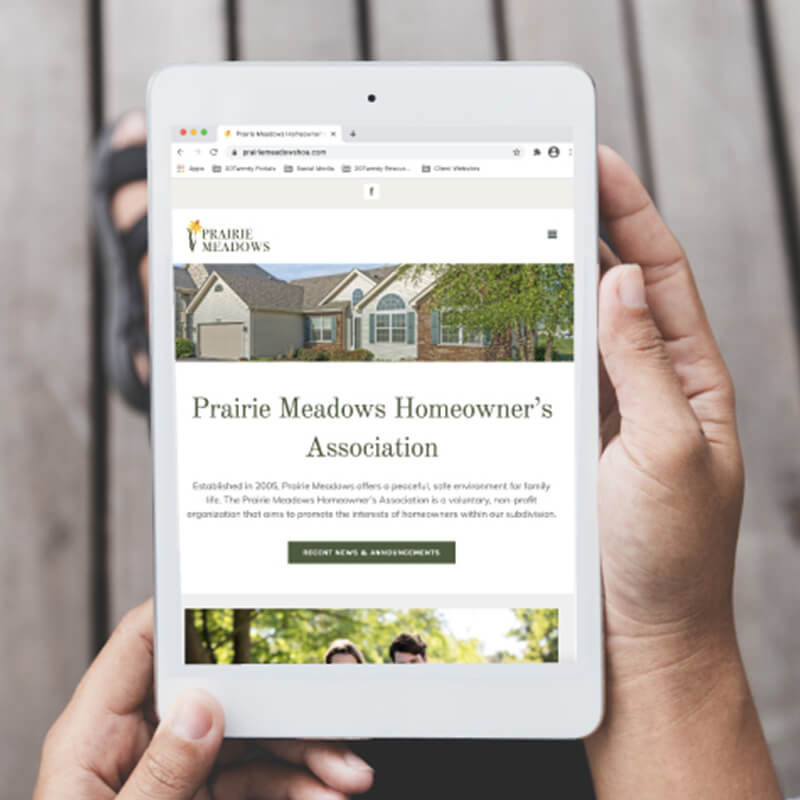 Prairie Meadows HOA  + Branding 20Twenty Design