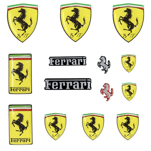 Ferrari 3D Stickers Set Italian Auto Parts & Gadgets Store