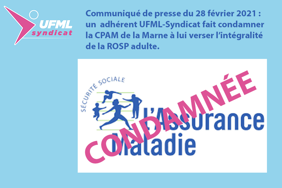 Rémunération sur Objectifs de Santé Publique, un adhérent UFMLSyndicat