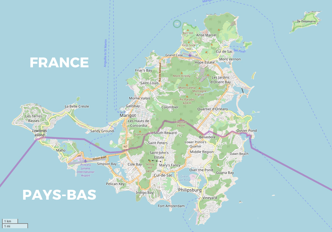 Les frontières de la France • 21Maps