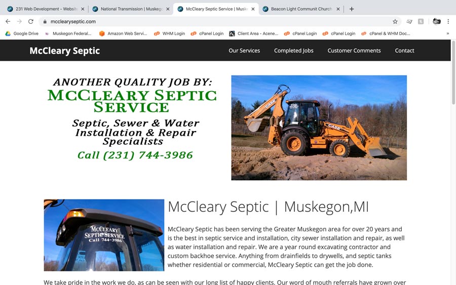 McCleary Septic AMP site 231Dev