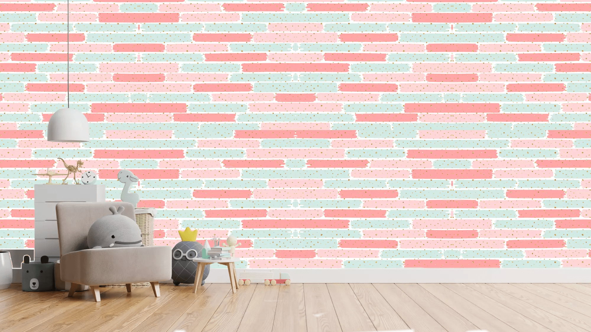 Glitter Brick Wallpaper 23 Interiors