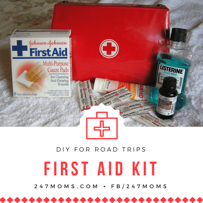 DIY First Aid Kit for the Road 24/7 Moms