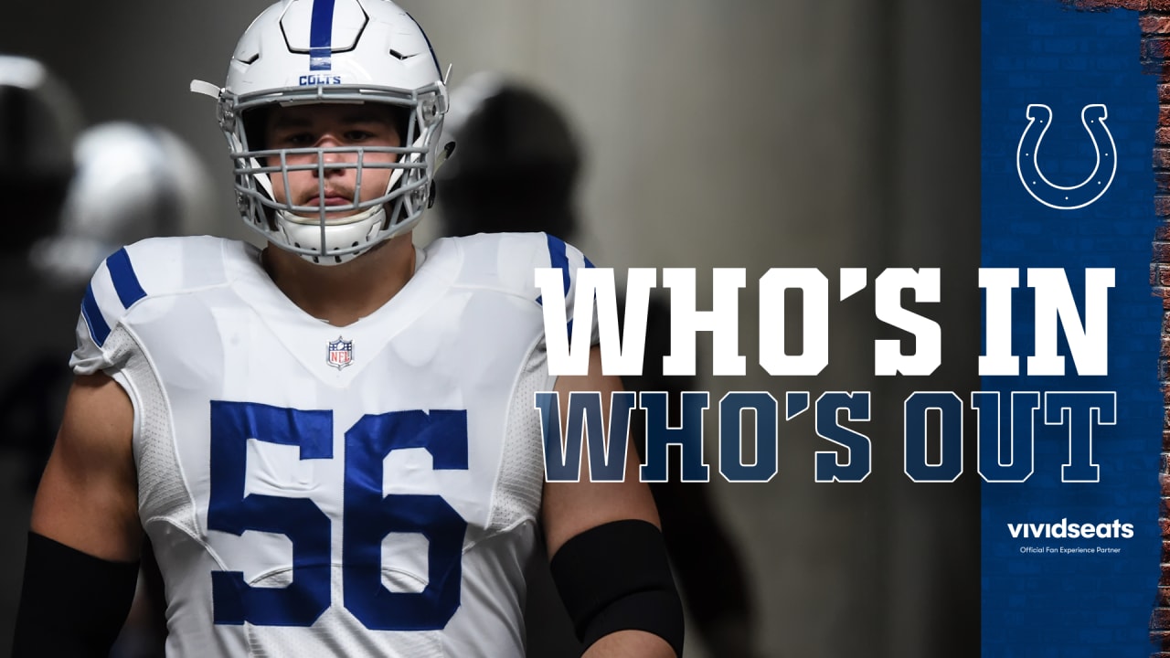 Colts do not rule out any players vs. Tampa Bay...