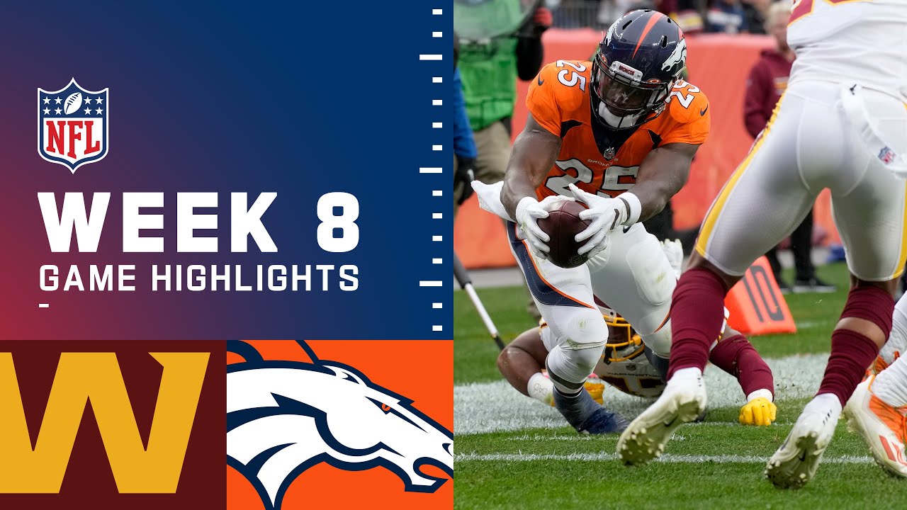 Washington Football Team vs. Broncos Week 8...