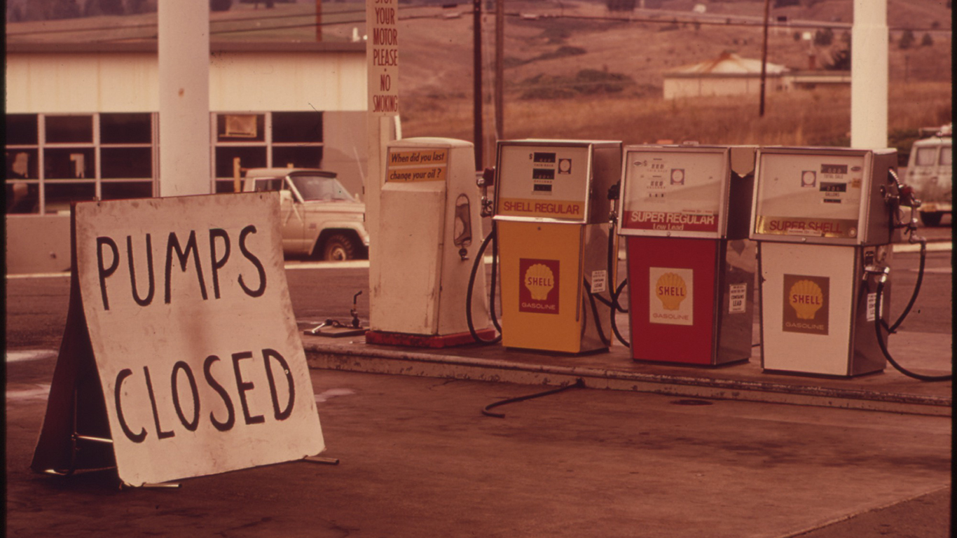 What a Gallon of Gas Cost the Year You Were Born Page 6 24/7 Wall St.