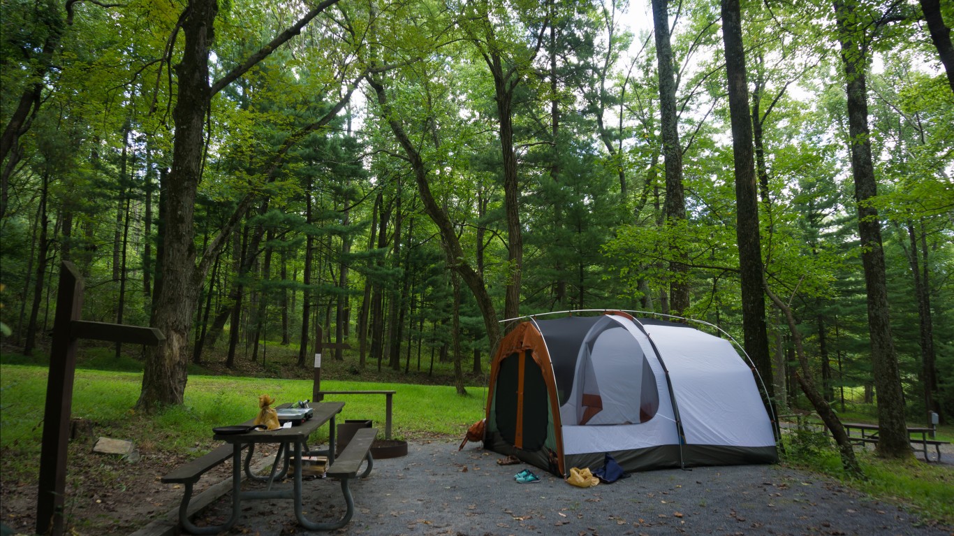 Best States for Camping 24/7 Wall St.