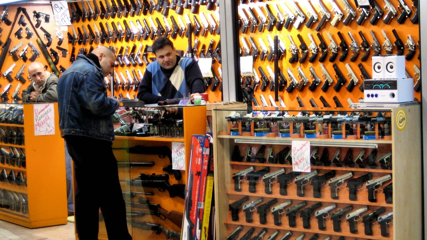 The 33 Countries With The Most Gun Deaths Per Capita 24/7 Wall St.