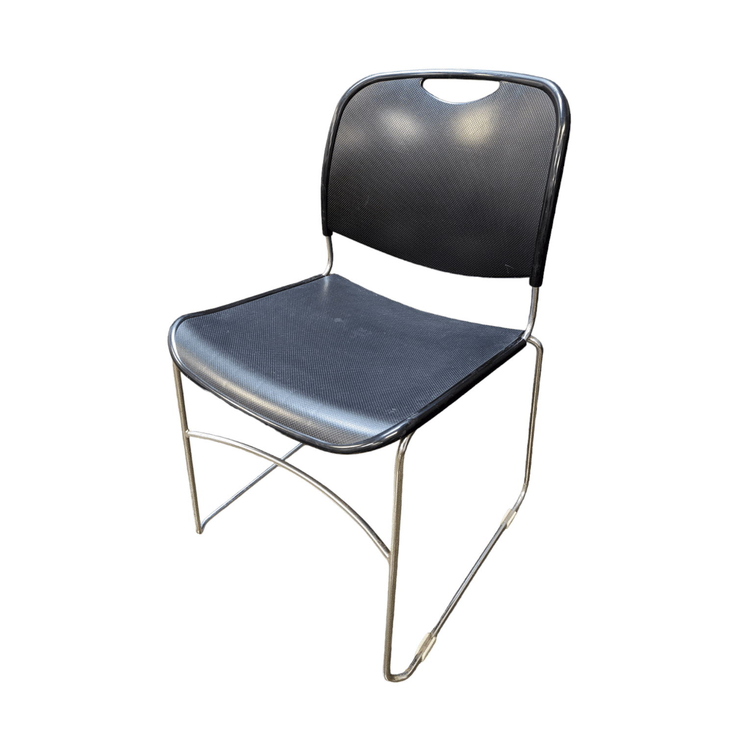 Used Pch,black Stack Chair