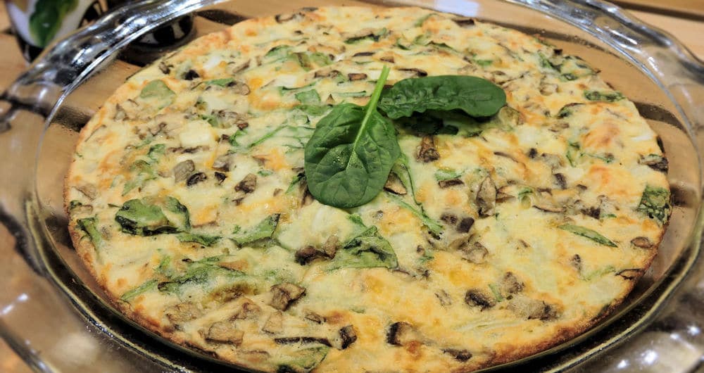 Gluten Free Spinach Mushroom Quiche Recipe 24Bite™ Recipes Christian