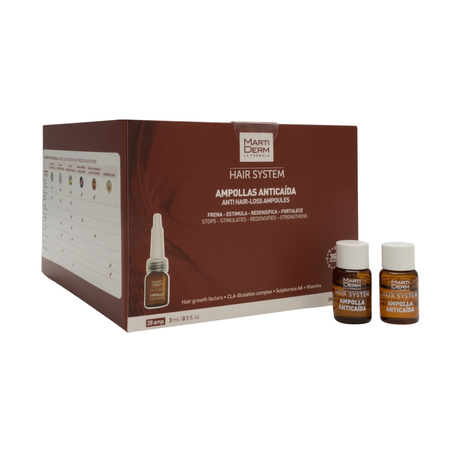MARTIDERM HAIR SYSTEM ANTI HAIRLOSS 28 AMPOULES 24Chemist Health