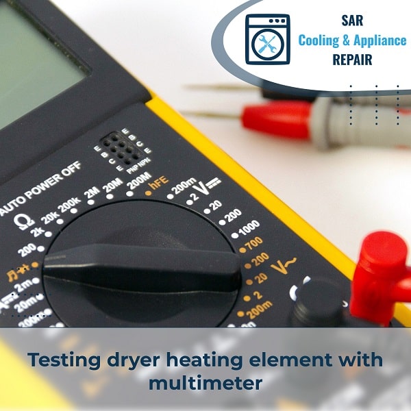 Testing dryer heating element with multimeter StepbyStep Guide