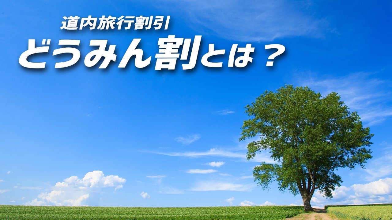 道内旅行割引（どうみん割）とは？使い方・予約方法・利用期間・条件、割引額についてわかりやすく解説！ ツヨシウェブ