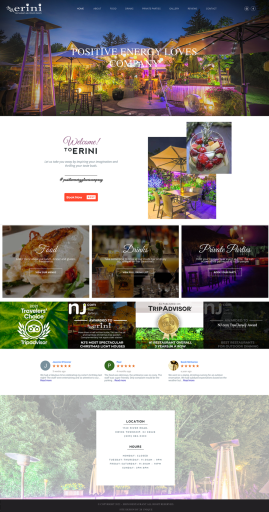 Erini Restaurant 2B Unique  Solutions