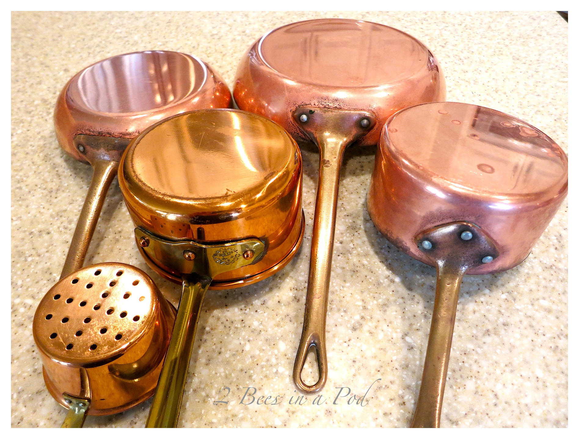 How to Clean Copper Pots and Pans... 2 Bees in a Pod