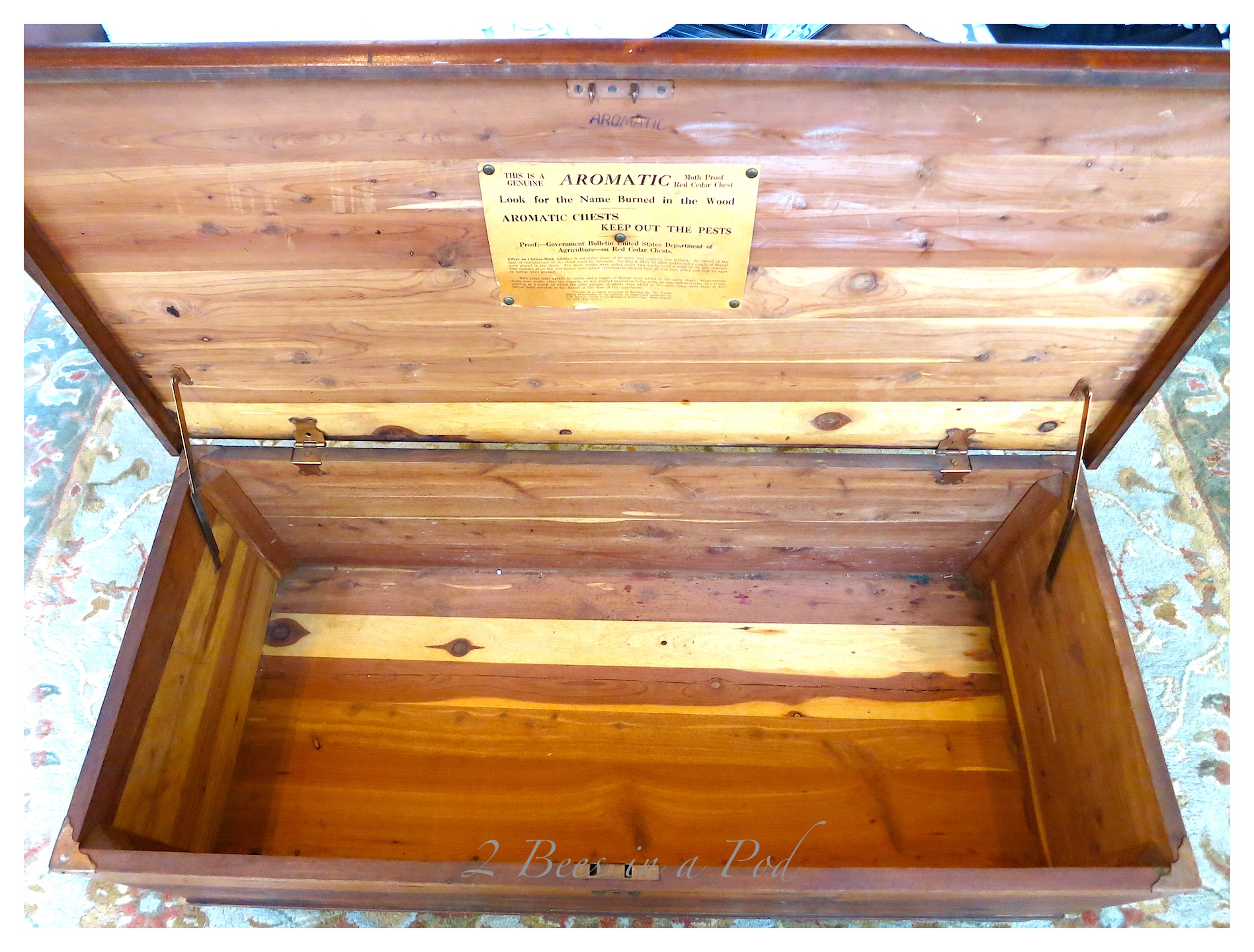 Reviving a Worn Cedar Chest... 2 Bees in a Pod