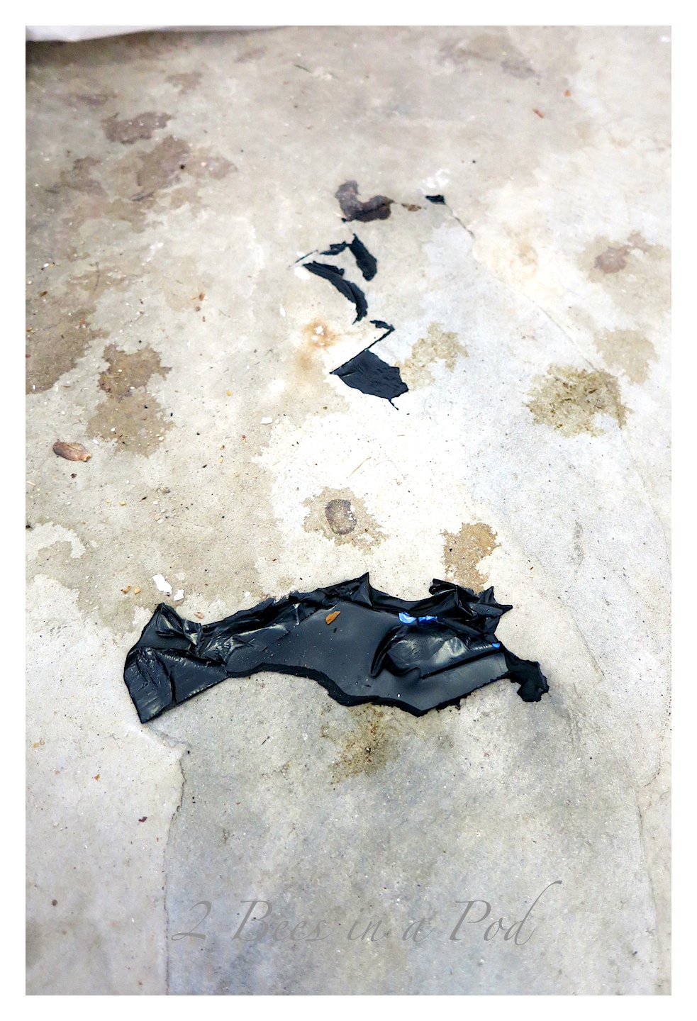 How To Clean Up Spilled Chalkboard Paint Off Concrete... 2 Bees in a Pod