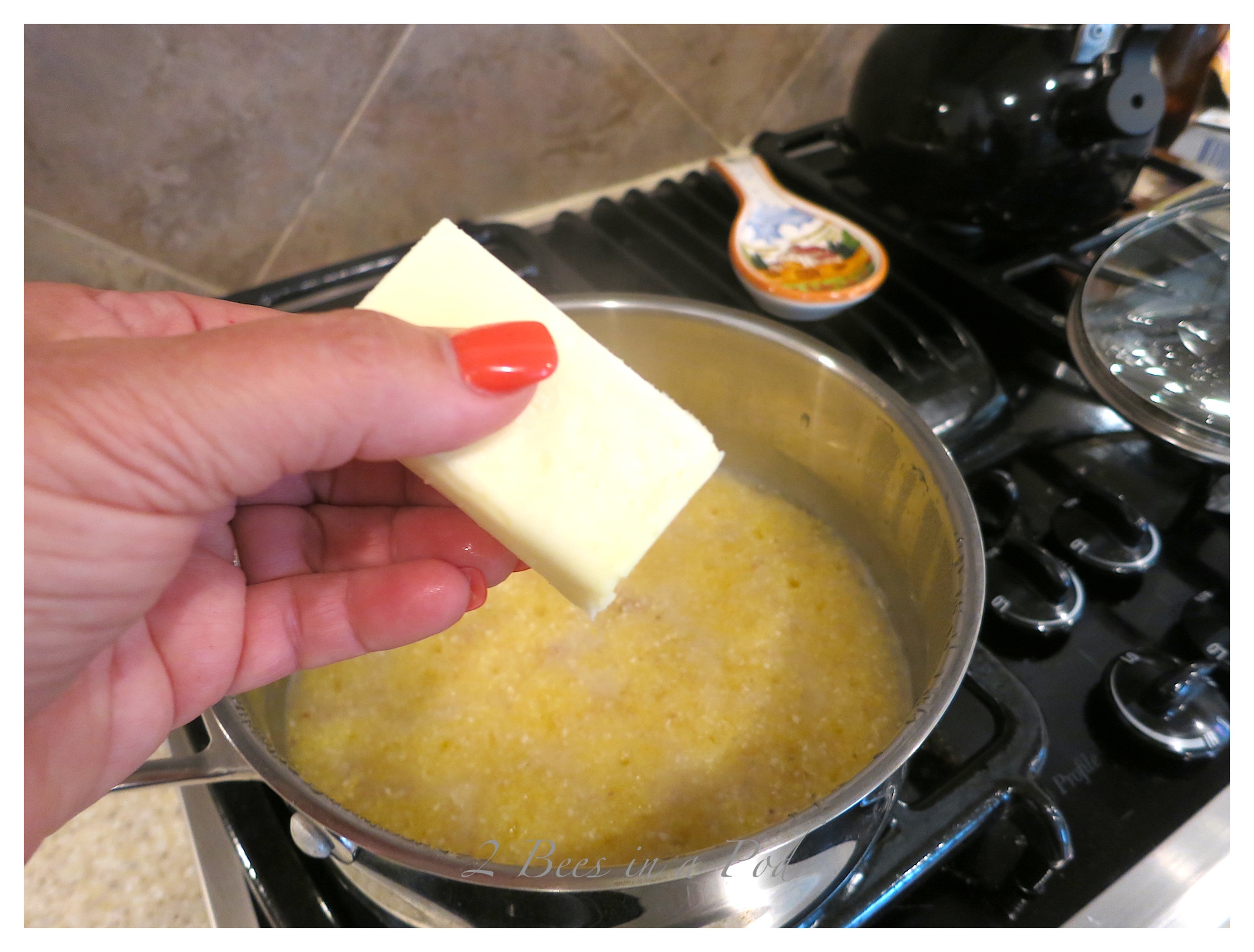 Decadent Parmesan Cheese Grits... 2 Bees in a Pod