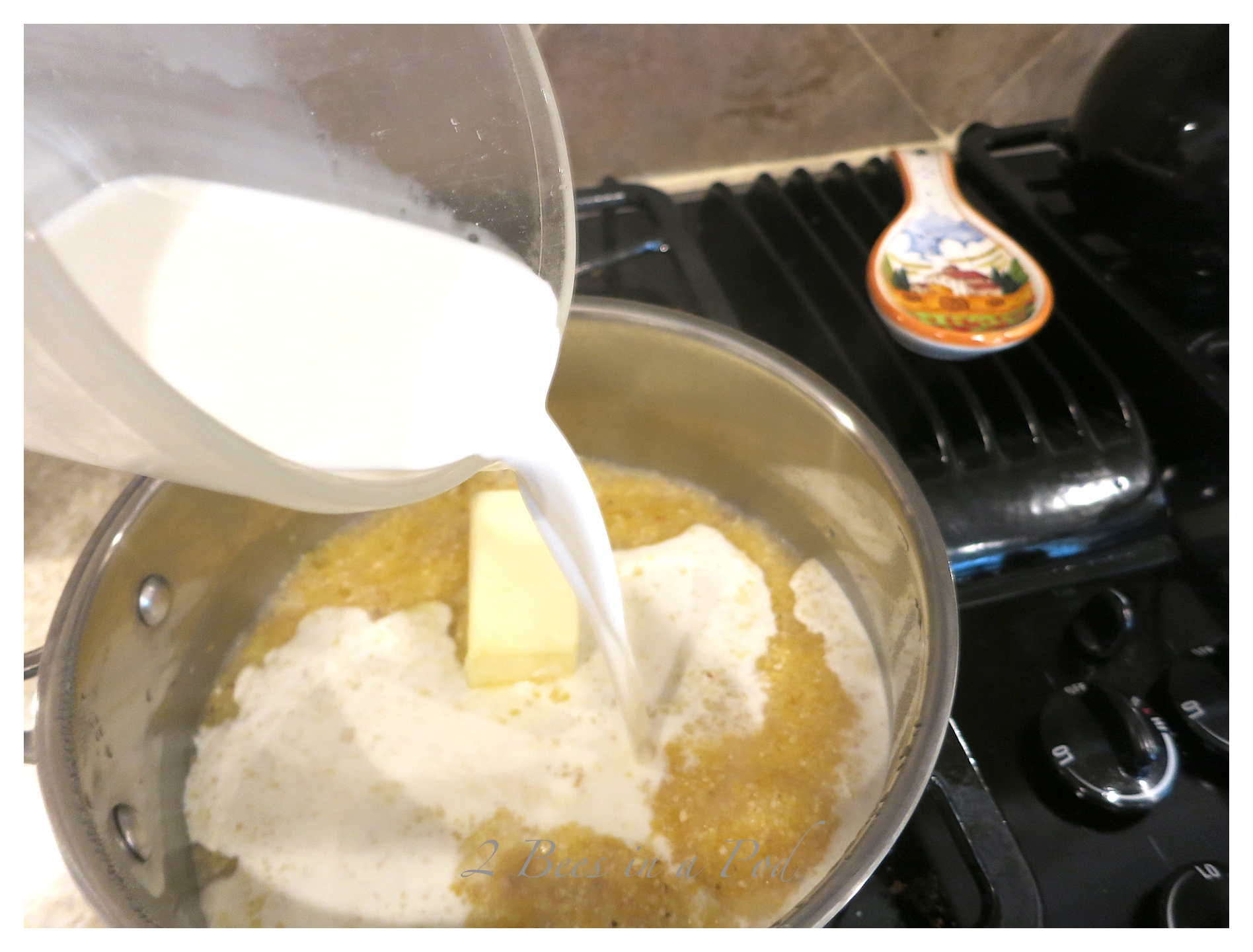 Decadent Parmesan Cheese Grits... 2 Bees in a Pod