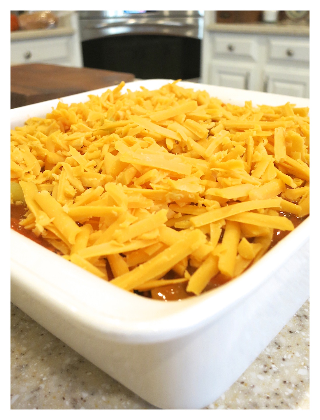 Quick and Easy Chicken Enchilada Casserole... 2 Bees in a Pod