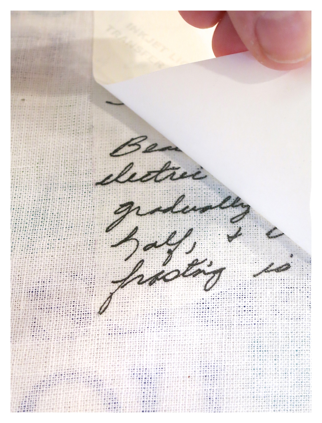 DIY Handwritten Recipe Tea Towel... 2 Bees in a Pod