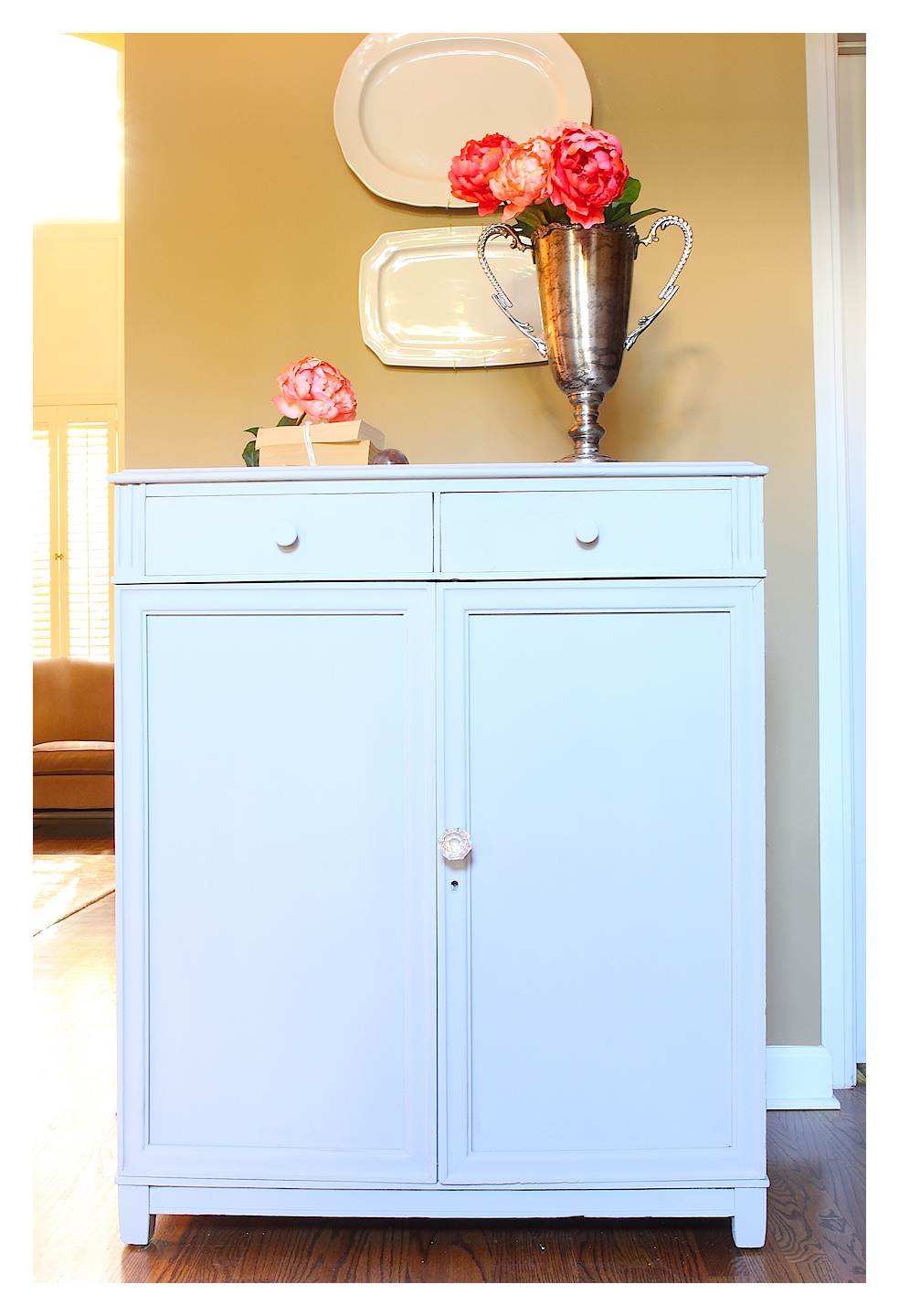 Paris Gray Chalk Paint Dresser Makeover 2 Bees in a Pod