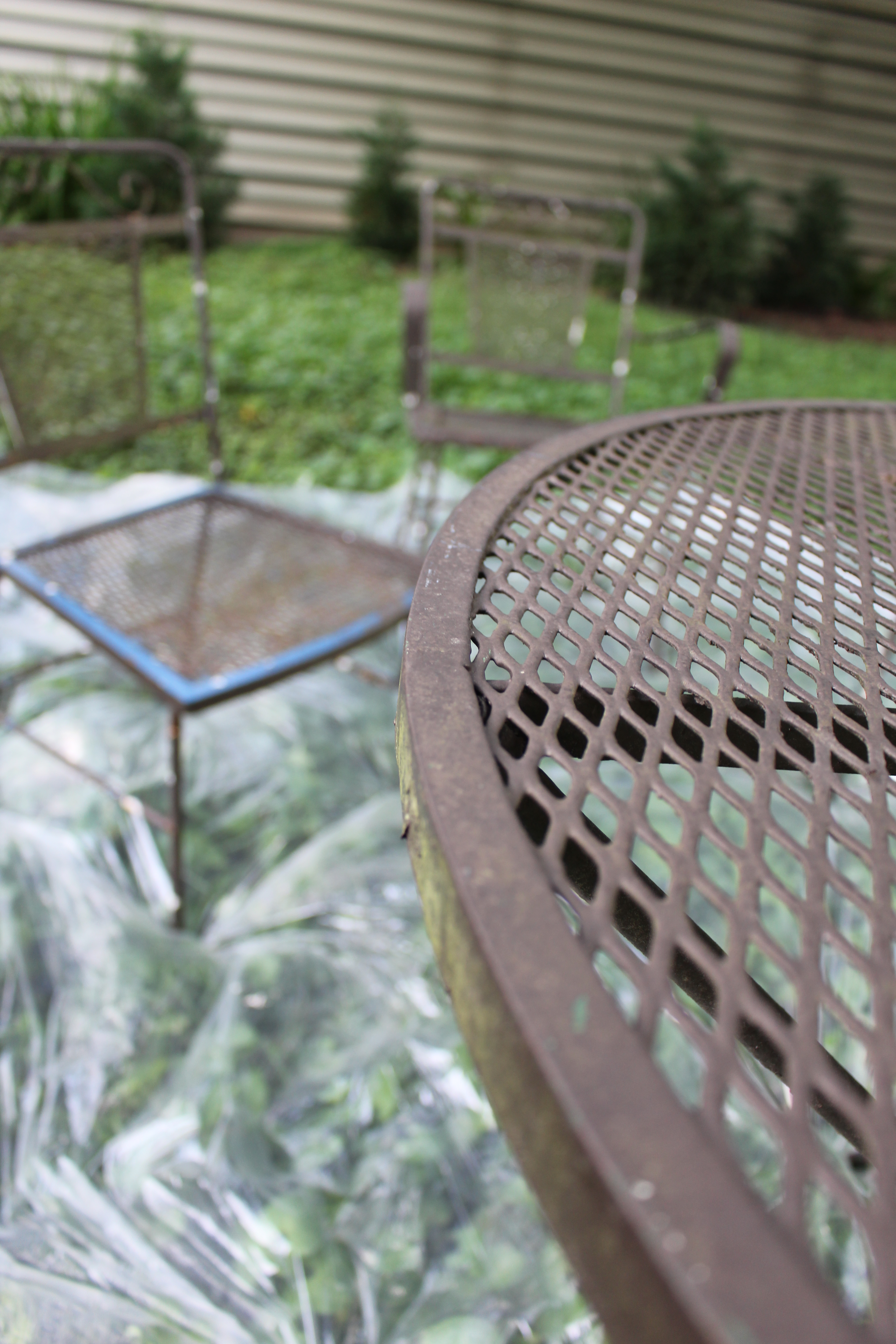 Painted Wrought Iron Patio Furniture 2 Bees in a Pod