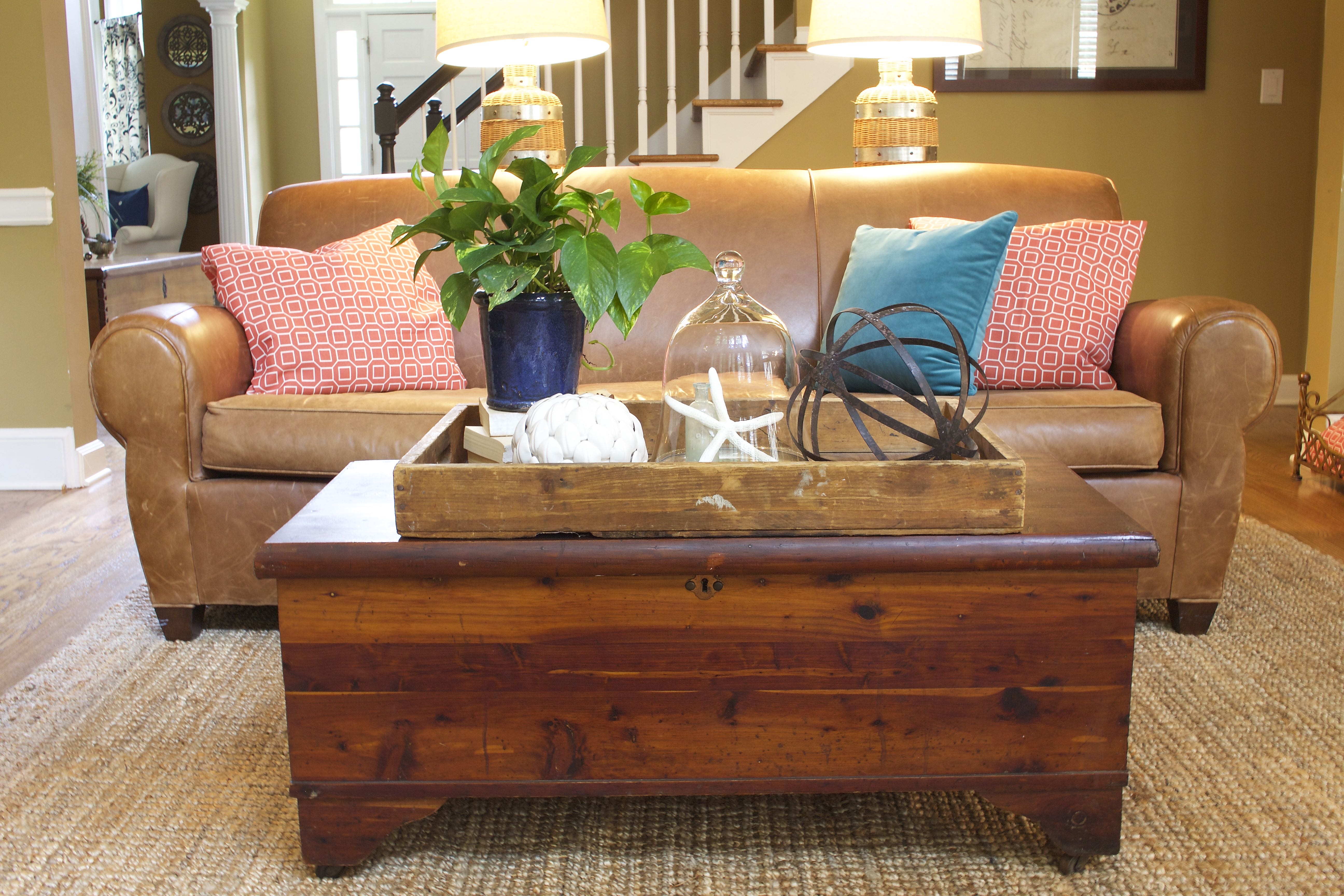 Coastal Inspired Coffee Table Decor 2 Bees in a Pod