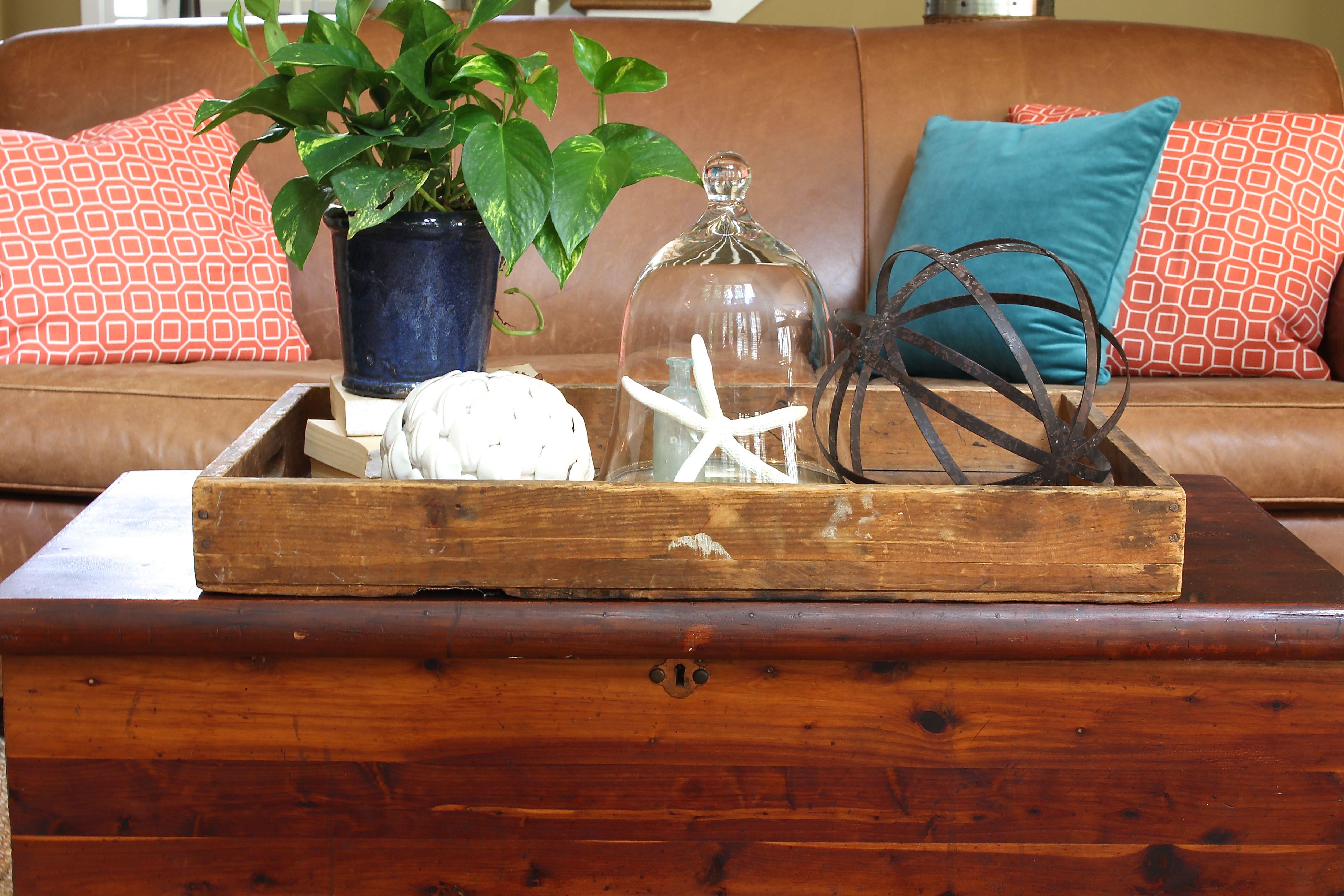 Coastal Inspired Coffee Table Decor 2 Bees in a Pod