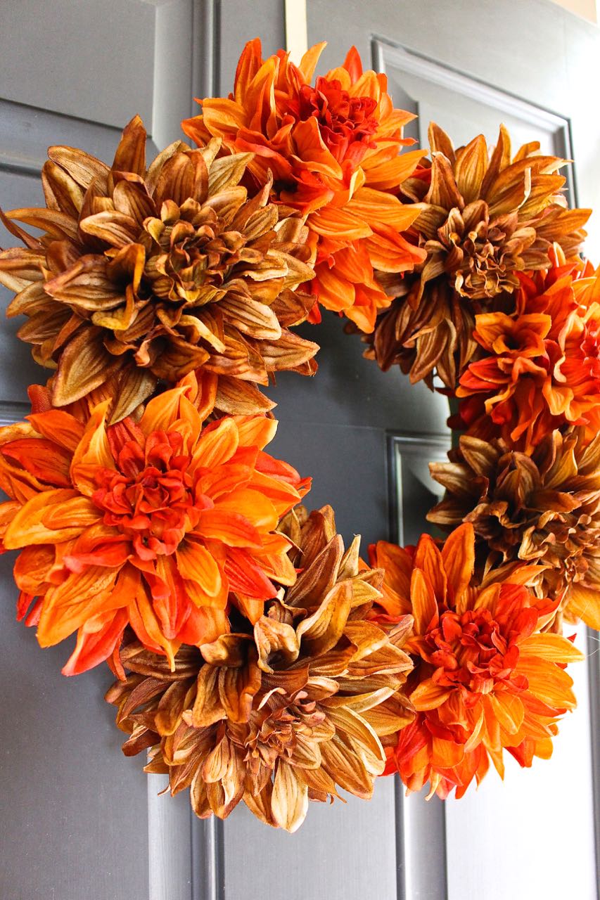 Easy Fall Wreath 2 Bees in a Pod