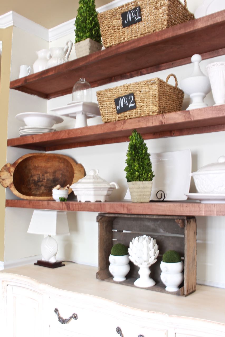 Dining Room Shelf Refresh 2 Bees in a Pod