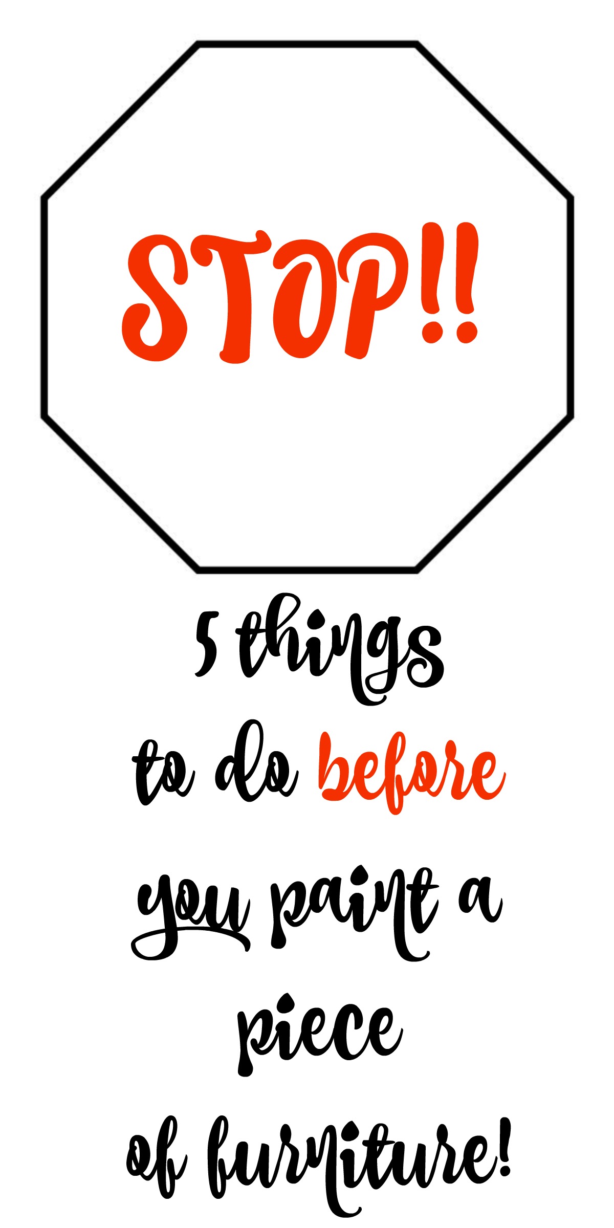 5 Things to do Before you Paint a Piece of Furniture 2 Bees in a Pod