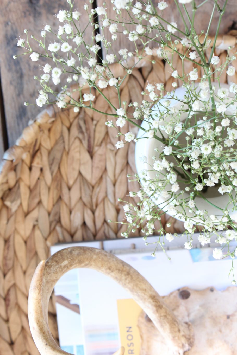 Spring Coffee Table Decor 2 Bees in a Pod