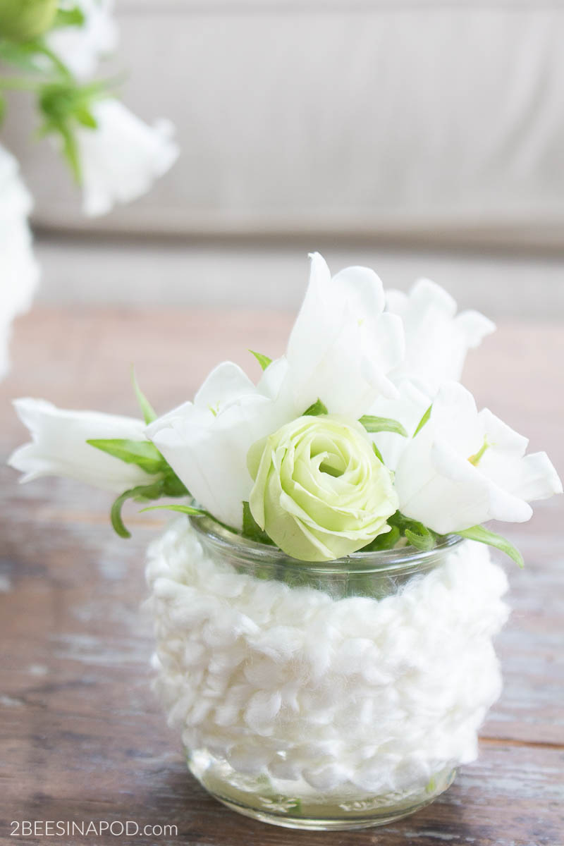 Yarn Wrapped Vases Easy DIY Decor 2 Bees in a Pod
