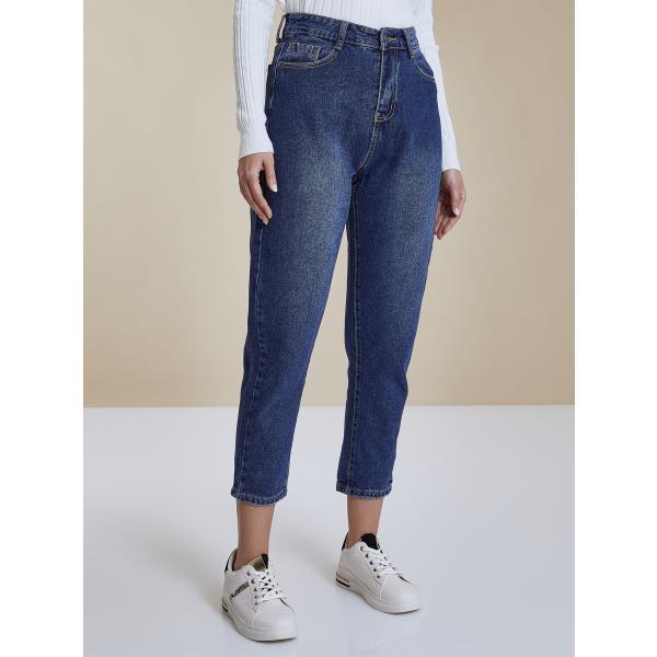 Push up mom jeans in dark blue, 12.99€ Celestino