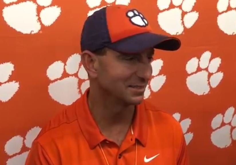 WATCH Dabo Swinney wraps Clemson spring, talks Orange & White game