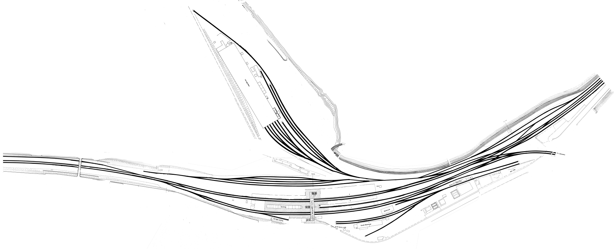 LLandudno Jcn Track Diagram 1976