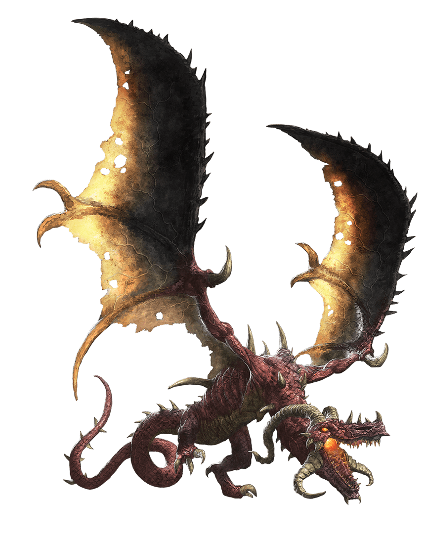 Flame Drake Monsters Archives of Nethys Pathfinder 2nd Edition