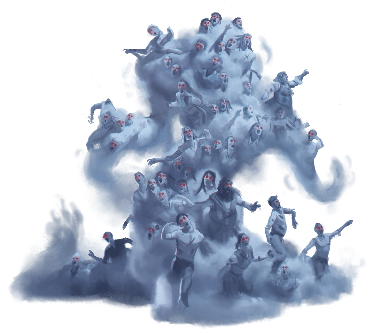 Ghostly Mob Monsters Archives of Nethys Pathfinder 2nd Edition