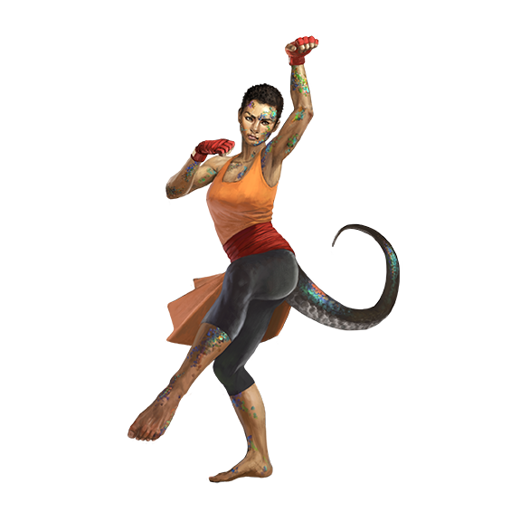 Ganzi Martial Artist Monsters Archives of Nethys Pathfinder 2nd