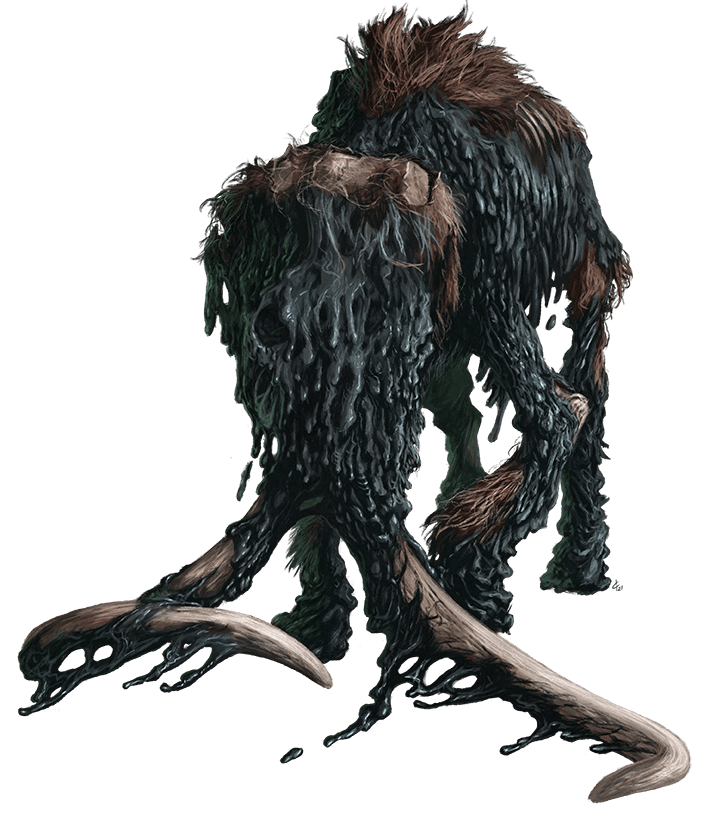 Tar Zombie Mammoth Monsters Archives of Nethys Pathfinder 2nd
