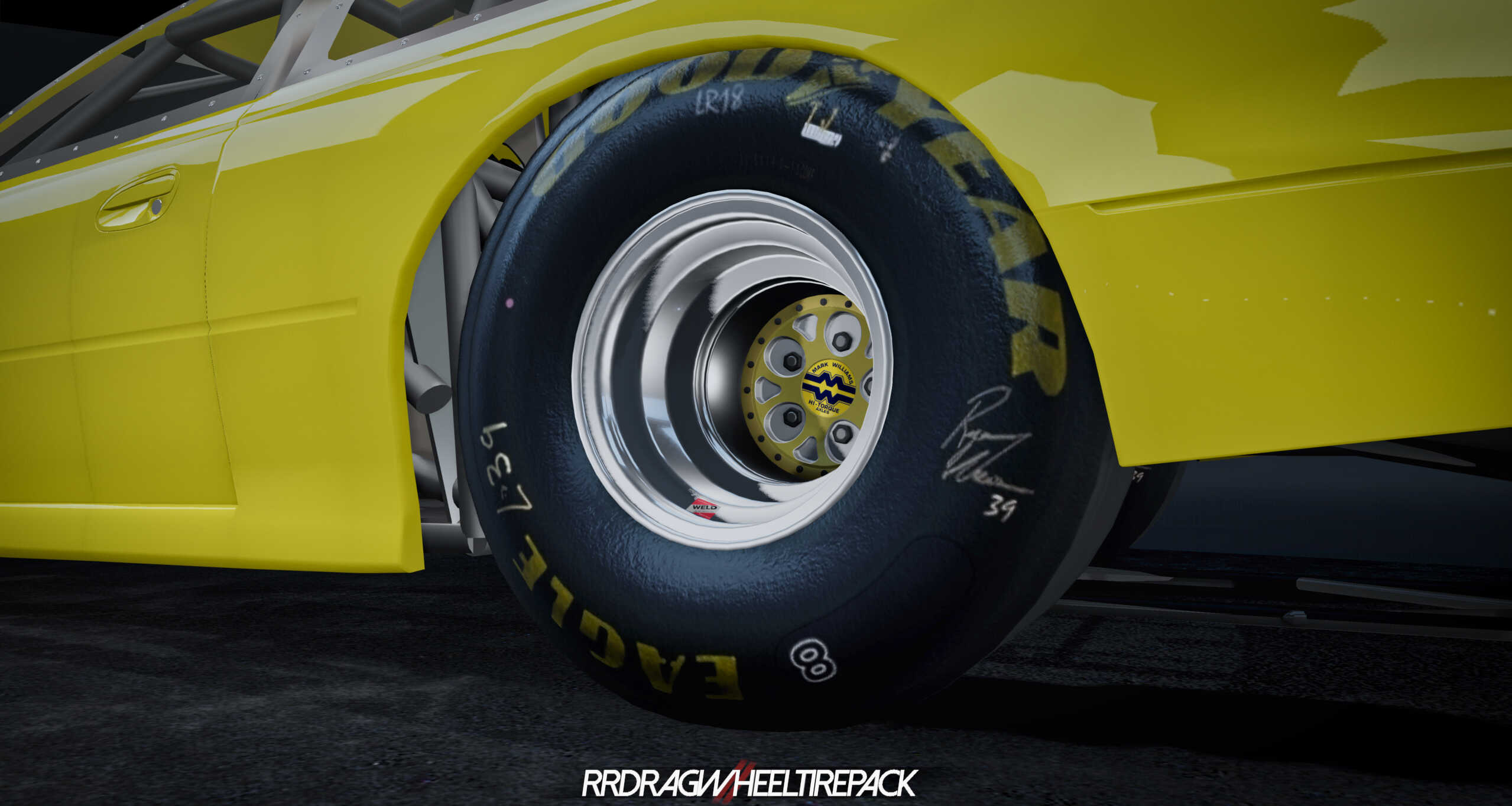 Drag Racing Wheel and Tire Pack Revolution Racecraft 2FastRacing