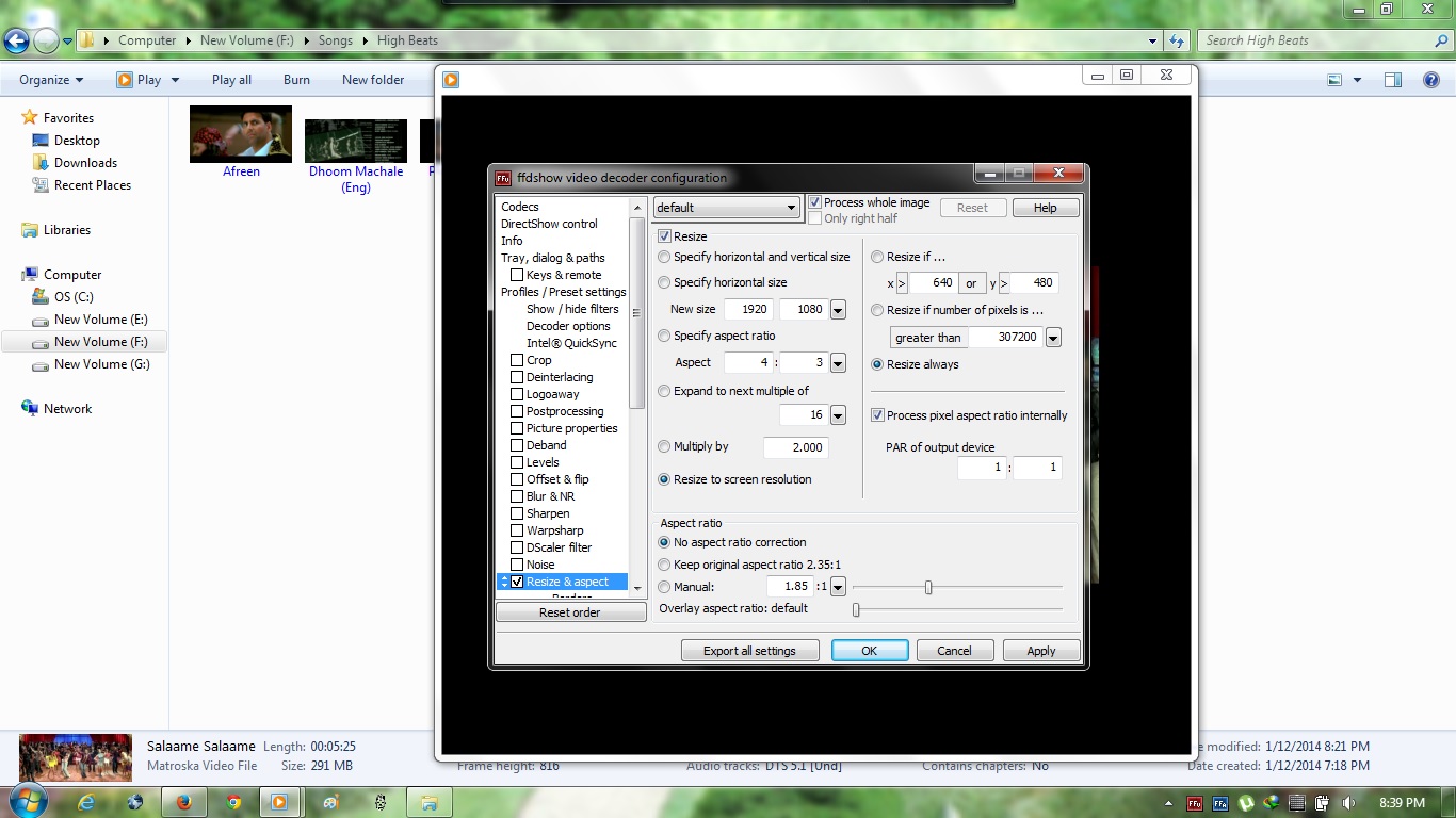 Resize to screen resolution problem