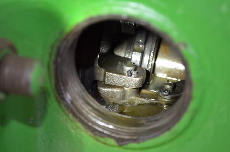 pto lever adjustment access hole