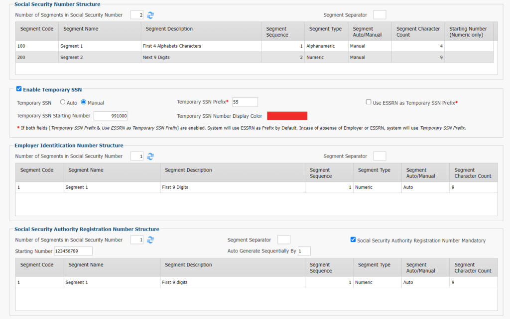 SSAS Social Security Number Management and Tracking
