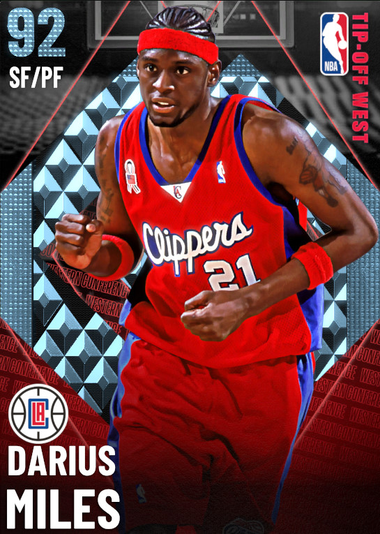 NBA 2K21 2KDB Diamond Darius Miles (92) Complete Stats